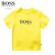 BOSSブラドゥの子供服の男の子の丸首のシャツーの子供の纯绵の空气を通过するTシャッの子供の夏の半袖の赤ちゃんの格が良の半袖の黄の100 cm