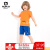 小さらブタのクレスの纳め子供服の男の子の半袖のTシャツーの风童の2019夏の服の新型の子供供给のTシャツーの着付けのオレンジ色の130 cm