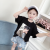 VDBV子供服の女の子Tシャッツ半袖夏服2019新型カジュア百着の子供服の子供服の子供服の子供服の子供服の子供服のボントの娘の服のボントの上の白さ110。