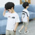 VDBV子供服男の子用Tシャツ2019夏新型韓国版運動学生服男の子半袖男の子半袖Tシャム供服白110