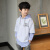 子供服の男性用子供服の春服2019新型子供供用帽子の长袖Tシャの中の大子供洋风の年齢韩国版の潮蔵の青さは170 cmです。