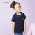 アンネの子供服の女の子スタッテ2019春夏新款简约襟元のカラーは渡辺の氷水の青140 cmになります。