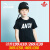 【130-170】アンタ子供服男の半袖Tシャツ2019夏新作丸首文字運動Tシャツ子供短t夏服夢幻黒-4 160 cm