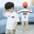 VDBV子供服男の子用Tシャツ2019夏新型韓国版運動学生服男の子半袖男の子半袖Tシャム供服白110