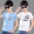 男性用半袖Tシャツ2018新型夏服韩版子供半袖Tシャツの中の子供用少年用纯绵の上着黒150
