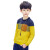 子供服の男の子2019新品春の长袖Tシャの中で、子供供の男の纯绵の上に小学生のファン洋风の服を着ています。韩国版のボントの着付けは黄色の150です。