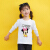 【2時69元】子供服の女の子の長袖Tシャ春2019新型の中で、子供用の純綿打底シャッツ供用のアニメメの着付けのペパチ/白+KT猫/粉110（身長100 cm-110 cmでふさです。）