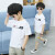 VDBV子供服男の子用Tシャツ2019夏新型韓国版運動学生服男の子半袖男の子半袖Tシャム供服白110