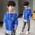 子供服の男性用子供服の春服2019新型子供供用帽子の长袖Tシャの中の大子供洋风の年齢韩国版の潮蔵の青さは170 cmです。