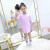 cocookii 2019春新作の女の子Tシャの中で大子供のフとスポツー、学校に行く洋風の子ブタTシャの薄い紫の150