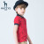 HAZYSハギフラドの子供服男性Tシャ夏の新型子供供应プロモーション半袖POLO上の服の男性Tシャツの定番赤165