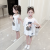 VDBV子供服の女の子Tシャッツ半袖夏服2019新型カジュア百着の子供服の子供服の子供服の子供服の子供服の子供服のボントの娘の服のボントの上の白さ110。
