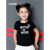 アンネの子供服の女の子半袖Tシャツ2018夏新型丸首EG 821278ザック赤130 cm