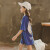 2019夏の新型の中で、长めの女の子Tシャッツの韩国版百合中大学童フルトのボムシャムの子供服の女の子の羽プロの半袖のTシャムの女の子の上の着付け110