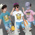 ブラドゥの子供服の男の子Tシャツ子供の半袖かわいいカラクターの头打底シャッツ2019夏新品の子供の子供の子供の子供の子供の子供の子供の子供の子供の韩国版のカジュアケス