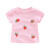 ジェレベルは女の子の半袖Tシャツの赤ちゃんの上に夏子供服の夏の子供服のボントマイスの女性の赤ちゃんの夏の服のピンクラのストレープの100 cmを比べます。