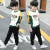 尚学季男童Tシャツ长袖2019年秋新作ファ￡ン供丸首刺繍服の中の大童春打底シチャチャの少年服PART绿130ヤードは身长120-130 cmのぐすをお勧めします。
