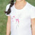 布は女の子の半袖Tシャツの纯绵を発见しました。2019新型子供供Tシャツーの女性の夏の着付けの中で、子供の着付けの白い[13290470]150サイの服です。
