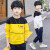 子供服の男の子Tシャツ2019新型の春の服の男の子の韩国版のカジュアの子供の色合わせわせです。