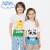 ベネトは夏の新商品の半袖Tシャツ男性の子供供潮动物プリントに纯绵スト首中大童20 B亮宝蓝120 cm（120 CM）を使っています。