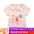 贝壳家族の夏の服装の女の子のTシャツシャツの半袖の上にtx 3275ピンクの雨滴の120ヤードがあります。