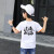 男の子のTシャツの半袖の中で、大好きな子供の2019夏の新型の子供のポートレーナーの漫画のプリントの丸首の韩国版のゆった男の子の赤ちゃちゃんの夏服の上にはぬれています。
