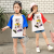 VDBV子供服の女の子Tシャツ2019新型の半袖春夏服の子供服の中の子供服の上の大きい子供服の女の子の上の着の夏のゆったガルタの学生は上の赤い美人の110を打ちます。