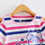 ハローキティ供服女の子夏服2019新型子供用半袖ボムの中の子供用の韓国版Tシャッピンクのカラーバ120 cm