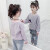 2019子供供服の女の子T-shプロプロプロのストレ-プ丸の初年年齢モデルのボロボムマウスス
