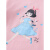 アンネの子供服の女性用プリンストの长袖2019春服の新商品の丸首の中の子供给用の着付け氷と水色の160 cm