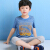 アンタコ供服半袖Tシャッツ男の子夏服半袖Tシャシャシャシャシャッカート2019夏新型速乾性児スポーツ小学生男児(速乾性款)海军青358242-160 cm