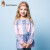 ハーシェル2019春の服の新型子供供の长袖の着付けの中で、大子供のファンの百合丸の首のスカウト式の着格の130 cm