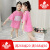 麦米尚品子供服の女の子Tシャ夏服の上に2019韩国版ストレープカジュアの中の长い服の子供ファンカーラのストレープの上にあるファッションの女の子の夏期中の长いモダリ140 cmを勧めます。