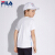 FILAフレディ供服2019夏新型男の子半袖Tシャップリング柄纯绵丸首子供服T标准白-WT 165 cm