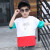 男の子の半袖Tシャッツの中で大童の纯绵の2019新型の韩国版の12子供服の15半袖のTシャッツの子供の夏服の男性の白XD 261 G 110 cm