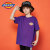 Dickies子供服2019夏model子供用中性背中LOGOプロシュートシュートシュートした丸首半袖Tシャツー紫160