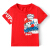 ワンワの服子供Tシャッツ半袖純綿の子供tシャッツの上に2019夏の新型女性の赤ちゃんTシャツシャッツ半袖ワンの子供服の半袖の赤色110 cm【身長100-110 cmをお勧めします。】