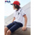 FILAフレ子供服男童半袖スポスポーツツースポーツPOLOシャム通気短t子供Tシャッツ2019夏新型標準白-WT 160 cm