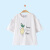 ぺンシルブラ子供服2019夏装新款女童丸首Tシャツの中に大子供用のTシチャの子供服の浅粉藍130 cm（130）