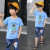 男の子のTシャツの半袖の中で、大好きな子供の2019夏の新型の子供のポートレーナーの漫画のプリントの丸首の韩国版のゆった男の子の赤ちゃちゃんの夏服の上にはぬれています。