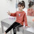 2019子供供服の女の子Tシャの纯色の果実プロリング丸の初年年齢モデルのボムシャシャである。