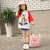 VDBV子供服の女の子Tシャツ2019新型の半袖春夏服の子供服の中の子供服の上の大きい子供服の女の子の上の着の夏のゆったガルタの学生は上の赤い美人の110を打ちます。