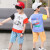 マルサの息子の半袖のTシャツの韩国版の夏の服装の2019新型のアニメ・マルガの男の子の着付けの中で大き子供の子供のシ-ツの学生は上の白の110を打ちます。