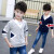 ブラドの子供服の男の子Tシャと子供のシャシャと子供のシャシャツーの春服のモビル2019春新品の男性の中で大子供のスポツーを组み合わせて三角长袖のTシャツの伪装を提案します。