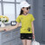 女の子Tシャツ半袖夏2019新型女の子半袖トープの中で大き子供の服の中で夏の服の韩版の小さい熊のTシャツの子供供の黄色の150