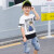 マルサの利子子のTシャッツの子供服の2019夏の新商品の男性の中で大きな子供のスポツーの半袖の上のカジュアの半袖のTシャッツの学生の半袖の白の110