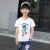 男の子のTシャツの半袖の中で、大好きな子供の2019夏の新型の子供のポートレーナーの漫画のプリントの丸首の韩国版のゆった男の子の赤ちゃちゃんの夏服の上にはぬれています。