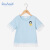 ウォーウォーウォーカーウォーカーウォーカーウォーカーの女の子Tシャツ夏服の新型子供丸首のシャッを组み合わせてください。AQX M 457青い雲105をしています。