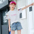 砂糖柚_女の子半袖Tシャ夏新型子供Tシャツ2019韩国版子供服女性洋服に着ている中の子供服半袖ボムの小さい女の子服の夏のTシャツシャツシャツのぬれた袖の女の子のプロモーション柄のピンク色の120番を提案します。