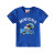 ピグナの子供服の男の子用半袖Tシャツ2019夏の新型の中で大童纯绵のTシャチャの子供服のぬれた色彩の青い130 cm